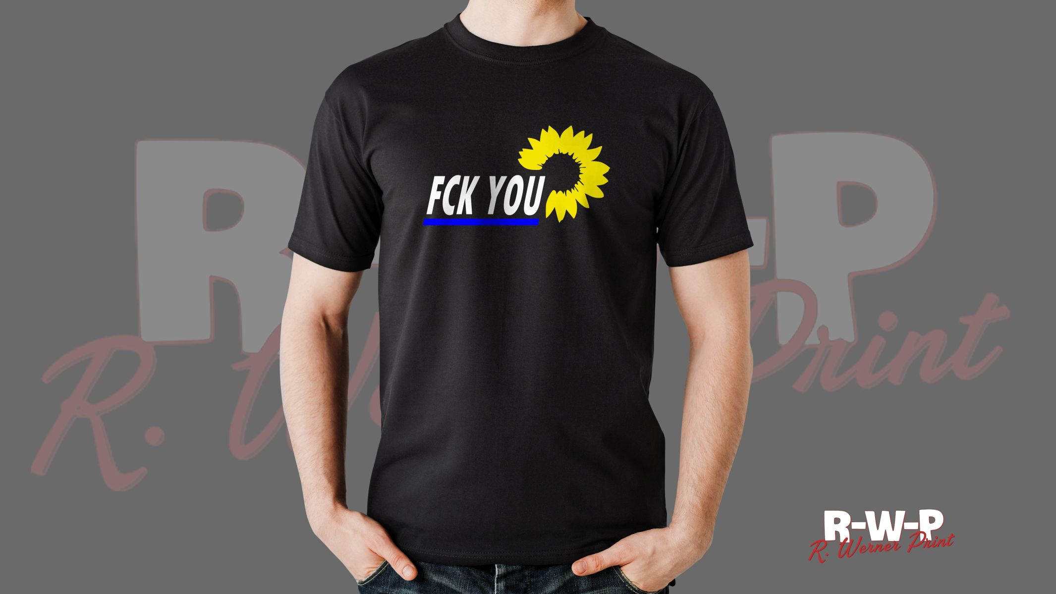 Shirt 'FCK YOU Sunflower'